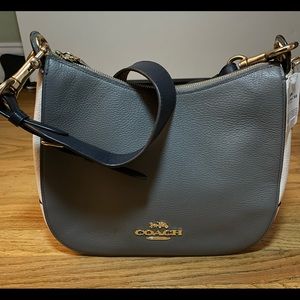 NWT Coach Jes ColorBlock Hobo Grey/Chalk